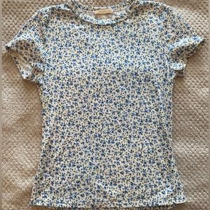 Floral Cap Sleeve Tee